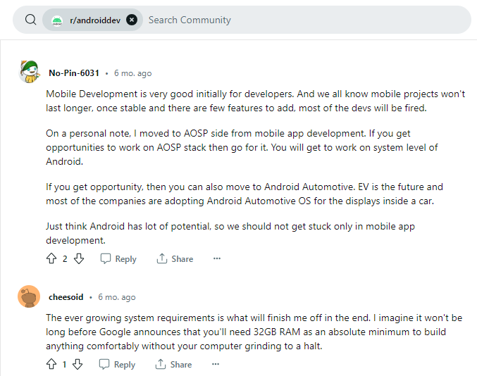 App Development reddit